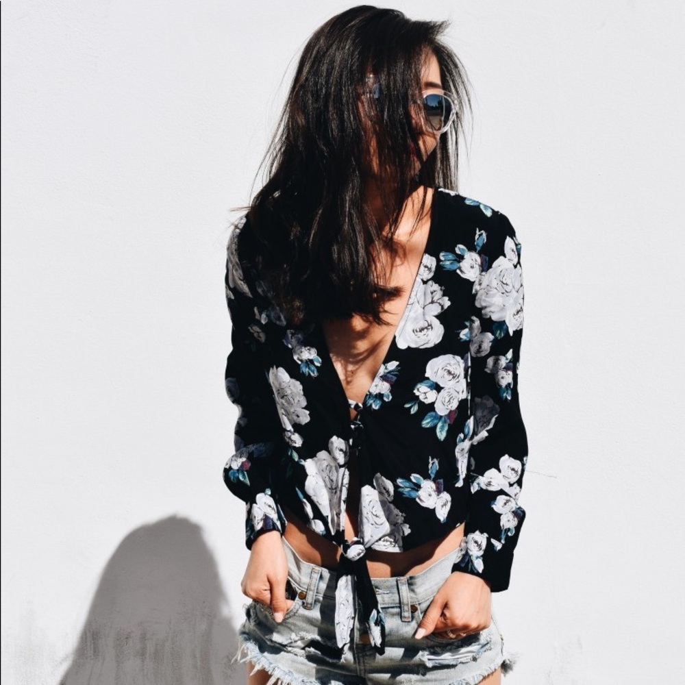 Flynn Skye Riley Crop Top - Deep Secret